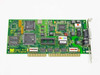 Madge Smart 16/4 AT Ringnode ISA card – component side showing main ICs, DIP switch bank SW2, and bracket with RJ-45 and DB-9 ports