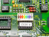 Madge Ringnode card – close-up of DIP switch SW2 with colored indicator and chip marked 1AE3C2, DMA channel reference silkscreen visible