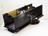 Oriel 68709 — housing interior fully open, showing internal wiring harness, connectors, and optical cavity with missing rear mirror position visible