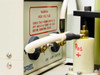 Oriel 68709 — Arc Lamp Igniter panel with HIGH VOLTAGE warning label; asset tag 38227 visible