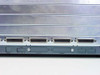 MICOM 5001B/D Network Feeder Multiplexer — close-up of rear DB25 ports numbered 3 through 6 with alarm, log port, command, and DIP switch sections