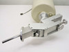 PGT OS19-PO13 – angled view of aluminum positioning stage assembly with knob adjusters and probe rod extending from flange