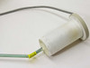 PGT OS19-PO13 detector window/crystal assembly – close-up of white cylindrical beryllium window holder with attached signal cable