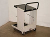 Digital MNCCT-AA cart – three-quarter rear-left view showing open frame, two shelves, and lower power switch on base