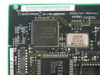 Intel EtherExpress 16 — close-up of main Intel N82584-10 and 82501 chipset ICs, Kyocera 20MHz oscillator, and barcode label reading 305896-004