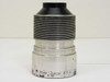 Bell & Howell 2-inch 16mm f/1.2 projection lens — side view showing engraved '16MM 2 INCH f/1.2' specification markings on lower barrel