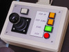 HyBond 616-12 joystick controller box with Step Up, Step Down, Start, and Stop buttons and black joystick