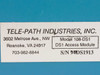 Tele-Path Industries Inc. product label on TPI 108-DS1 showing Model 108-DS1, DS1 Access Module designation, serial number 94DS1913, and Roanoke VA address