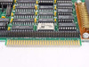 Gateway 82200091-01 ISA card – ISA edge connector end close-up showing 6.144 MHz oscillator, ST T74LS series ICs, MC145406P, and J1 connector header