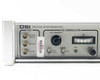 DSI 7376 front panel left section close-up: PSK Demodulator with Test BNC outputs (Bit Sync/Data In, Data Out, Clock Out), Input Bandwidth knob, Input Source switch, Loop switch, Sync LED, VCO Bal knob, and Loop meter; PanamSat asset tag visible