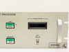 Hughes Range Tone Processor right-side front panel detail showing OSC Internal/External switch, Measure Start/Stop, Phase Count display, EXT OSC IN BNC connector, and Hughes Aircraft Company logo