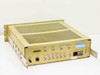 Hughes 3814115-100 Galaxy Range Tone Processor rear panel and top view showing full BNC connector array, D-sub computer interface, and rack ears