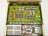 Hughes Range Tone Processor interior top-down view showing main PCB with through-hole components and Acopian AC to DC Power Module