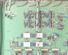 Hughes 3899311-100 internal PCB close-up — upper board section showing DIP ICs, axial capacitors, resistors, and inter-board wiring