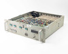 Hughes 3899311-100 Westar Range Tone Processor — three-quarter front-left view showing open top cover and internal PCB assembly