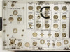Microdyne 1400-MR rear panel BNC connector field showing REF OSC, AM Output, SDU Output, Record Output, 2nd LO, RF Input, Video, and combiner outputs