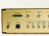 Hughes Range Tone Processor rear panel left section close-up showing DB-25 Computer connector J2, BNC Receiver J3, BNC Analog Out J4, Signal GND E2, and Status connector J7