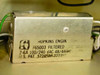 Hopkins Engin F65003 filtered AC power entry module inside Hughes Range Tone Processor — rated 2-6A, 100/240 VAC, 48/440 Hz