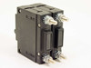 Potter & Brumfield W92-X112-7 circuit breaker side and rear view showing LINE and LOAD terminal studs on both poles