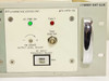 WV Communications 70-01FD-CH FM demodulator module front panel showing AC PWR ON and FAULT LEDs, Tone Monitor BNC, FM Demod Output Level Adjust, and RF Input Frequency Select switch set to 69.6/70.0 MHz