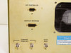 Hughes 3814100-100 rear panel – left section showing EXT Controller J4, Monitor Interface J5, Command Tones Out J8, FM RT Input J6/J7, and Hughes label