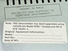 General Instrument VideoCipher II bottom panel label — Mount In Rack instruction and retrofit upgrade note: upgraded using VCRS Commercial Kit A P/N 76591-1