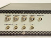 Decom Systems DSI 7132 PSK Modem – rear BNC connector array detail: J4 Demod In 1, J5 Demod In 2, J6 Mod Out, J7 Mixer In, J8 Demod Out, J9 Mod Data In, J10–J12
