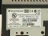 General Instrument DSR4400 rear panel label close-up showing model DSR4400 INTL 1550, P/N 081193-001, serial number, 120–240VAC 50–60Hz 40W, Made in USA, UL/TUV/CE/CSA certifications
