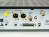Scientific Atlanta D9224 rear center-right panel showing SWIFT IN, RF OUT, dual XLR digital audio outputs, digital video BNC, DVB-ASI OUT, expansion port DB25, and LNB power switch