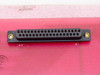 Varian 01002543-00 Control Logic Board — close-up of 50-pin female D-sub connector on board edge