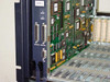 General Instrument CLI Magnitude MPEG Encoder — Chan 2 module front panel with Abort/Reset buttons, dual DB25 Monitor connectors, and DB9 Test connector