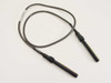 Dynatech Communications DPC-12-3 4-foot 12-pin video patch cable — full cable view showing both proprietary spring-contact connectors and dark gray cable