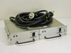 Power Techniques PT630D 2U rackmount hot-swap power supply – front view with dual drawer modules and 30A twist-lock power cable draped on top