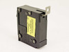 Westinghouse QBHW1020 circuit breaker — side view with yellow Cat. No. label visible showing model number