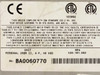 Cybex Commander Personal II compliance label – shows unit designation 'PERSONAL CMDR II, 4-P, NO OSD', MPN 520-161-002, serial number BA0060770, CE, ETL, CSA, FCC Part 15, and ANSI/UL-1950 certifications