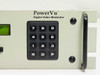 Scientific Atlanta D9380 PowerVu Digital Video Modulator – front panel right side close-up showing numeric keypad and PowerVu branding