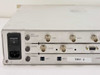 Scientific Atlanta D9380 PowerVu rear panel left section – POWER switch, QPSK Modulator I/Q BNC inputs, Encoder I/Q BNC outputs, SABUS DB-15, Interface SWIF P and SWIF S ports