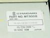 Standard MT900B part number label showing Part No. MT900B, Serial No. 84U290066, 115/230/240V 50/60Hz 60W, Made in Japan
