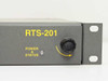 ISIS Group RTS-201 – close-up of right front panel showing model designation, Power A input, and Status LED