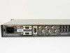 ISIS Group RTS-201 – close-up of rear left section: Power A IEC inlet (200-240V), dual DB9 GPI connectors, BNC Input A, BNC Input B, BNC MON A, BNC MON B, BNC Video Out