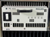 Close-up of Philips BTS PS-400B power supply front panel showing power switch, 10A rating, alarm indicator, and voltage status LEDs for +6.5V, -6.5V, Fan, +20.5V, -20.5V