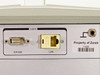 Zarak Abacus 82-00132 rear USER interface panel — EIA-232 DB9 connector and LAN RJ-45 port with Property of Zarak label