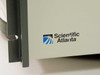 Scientific Atlanta logo close-up on front panel of D-9110 PowerVu encoder chassis