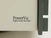 PowerVu Digital Video Encoder branding label on front of Scientific Atlanta D-9110 chassis