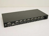 APW Wright Line CSW18 LMS KVM Switch – rear panel showing 8x VGA and 8x PS/2 port sets plus IEC power inlet