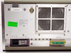 HP 3712A 3793B rear panel close-up showing X-Y Recorder 5-pin DIN connector, air filter notice label, Agilent Technologies sticker, and power requirements plate: 220/240-1AT, 100/120-3AT, 48-66Hz, 160VA max