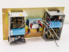 Power-One 12253 Fuse Panel Power Supply – rear/internal view showing Power-One transformer, Mallory capacitors, and alarm relay module