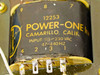 Power-One 12253 transformer label – model 12253, Power-One Inc, Camarillo CA, Input 115–230VAC, 47–440Hz