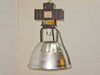 Lumark MHSS-M-400-MT-U 400W HID hanging warehouse fixture — full assembled view showing ballast housing and aluminum reflector