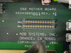 MDB Systems DS2200-SUN DS2 Mother Board close-up showing P/N 45040665001 Rev. A1, MDB Systems Inc. Orange CA 92665 copyright 1991 Made in USA marking